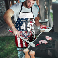 Custom American Flag Motocross Apron with Eagle Graphic - Wonder Print Shop