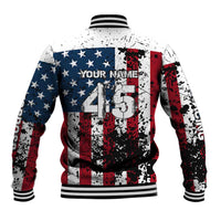 Custom American Flag Motocross Baseball Jacket with Eagle Graphic - Wonder Print Shop