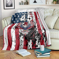 Custom American Flag Motocross Blanket with Eagle Graphic - Wonder Print Shop