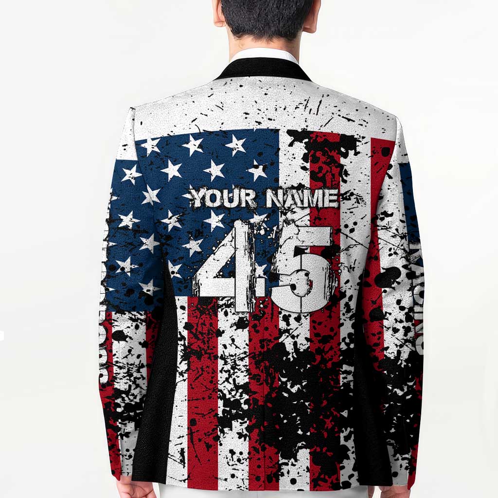 Custom American Flag Motocross Blazer with Eagle Graphic - Wonder Print Shop
