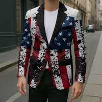 Custom American Flag Motocross Blazer with Eagle Graphic - Wonder Print Shop