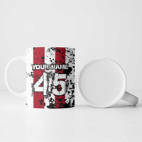 Custom American Flag Motocross Ceramic Mug with Eagle Graphic - Wonder Print Shop