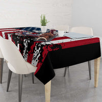 Custom American Flag Motocross Tablecloth with Eagle Graphic - Wonder Print Shop