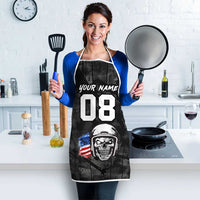 Custom American Flag Skull Motocross Apron - Wonder Print Shop