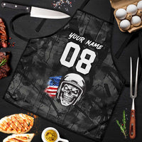 Custom American Flag Skull Motocross Apron - Wonder Print Shop