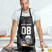 Custom American Flag Skull Motocross Apron - Wonder Print Shop