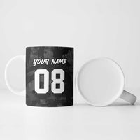 Custom American Flag Skull Motocross Ceramic Mug - Wonder Print Shop