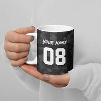 Custom American Flag Skull Motocross Ceramic Mug - Wonder Print Shop