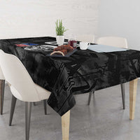 Custom American Flag Skull Motocross Tablecloth - Wonder Print Shop