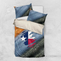 Custom Texas Flag Bedding Set with Ripped Effect and Fish Scale Pattern - Wonder Print Shop