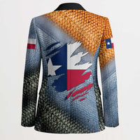 Custom Texas Flag Blazer with Ripped Effect and Fish Scale Pattern - Wonder Print Shop