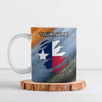 Custom Texas Flag Ceramic Mug with Ripped Effect and Fish Scale Pattern - Wonder Print Shop