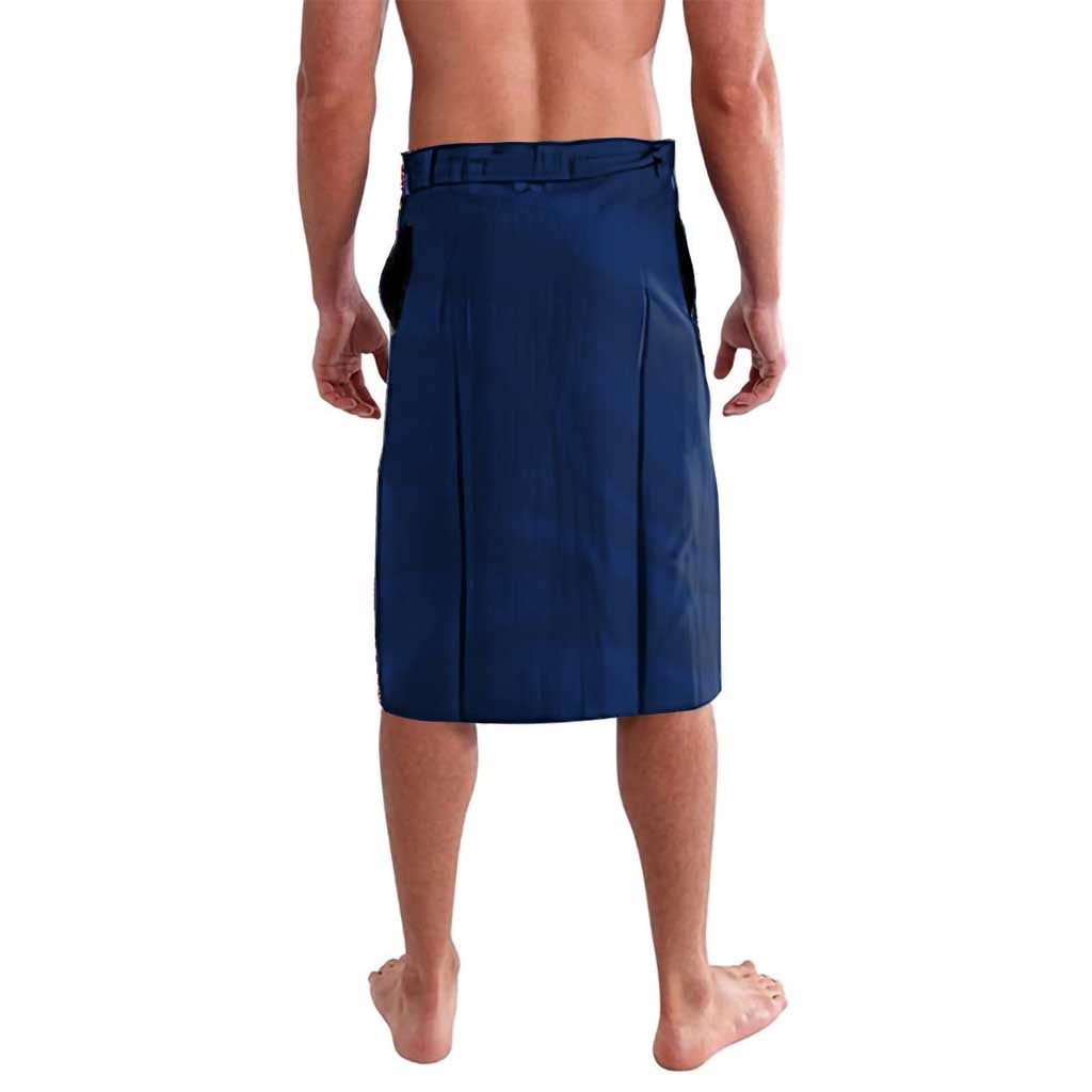 Custom Fishing Hook Lavalava with Colorado Flag Theme and Blue White Graphic Pattern - Wonder Print Shop