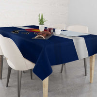 Custom Fishing Hook Tablecloth with Colorado Flag Theme and Blue White Graphic Pattern - Wonder Print Shop