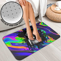 Funny Psychedelic Monkey Thinker Bathroom Set Trippy Curiosity Vibes