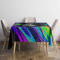 Funny Psychedelic Monkey Thinker Tablecloth Trippy Curiosity Vibes