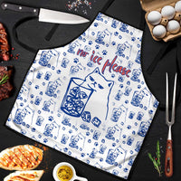 No Ice Please Cat Apron Grumpy Cat with Drink Humor