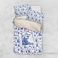No Ice Please Cat Bedding Set Grumpy Cat with Drink Humor