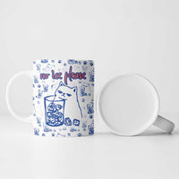 No Ice Please Cat Ceramic Mug Grumpy Cat with Drink Humor