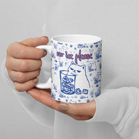 No Ice Please Cat Ceramic Mug Grumpy Cat with Drink Humor