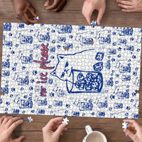 No Ice Please Cat Puzzle Grumpy Cat with Drink Humor