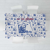 No Ice Please Cat Tablecloth Grumpy Cat with Drink Humor