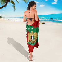 Syria National Emblem Sarong with Map and Flag Pattern