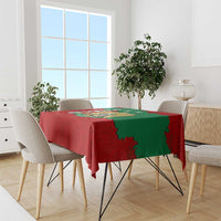 Syria National Emblem Tablecloth with Map and Flag Pattern