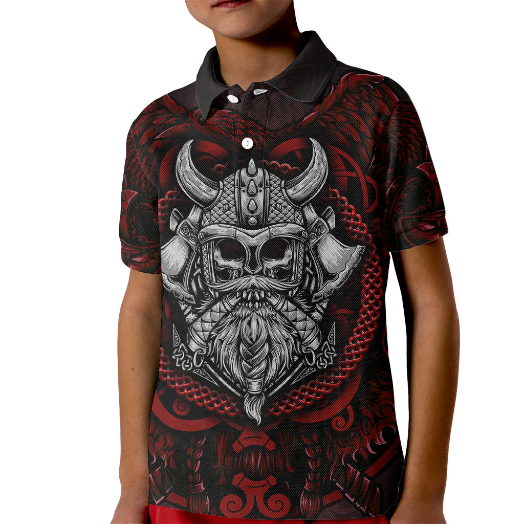 Blood Of Viking Warrior Kid Polo Shirt - Wonder Print Shop