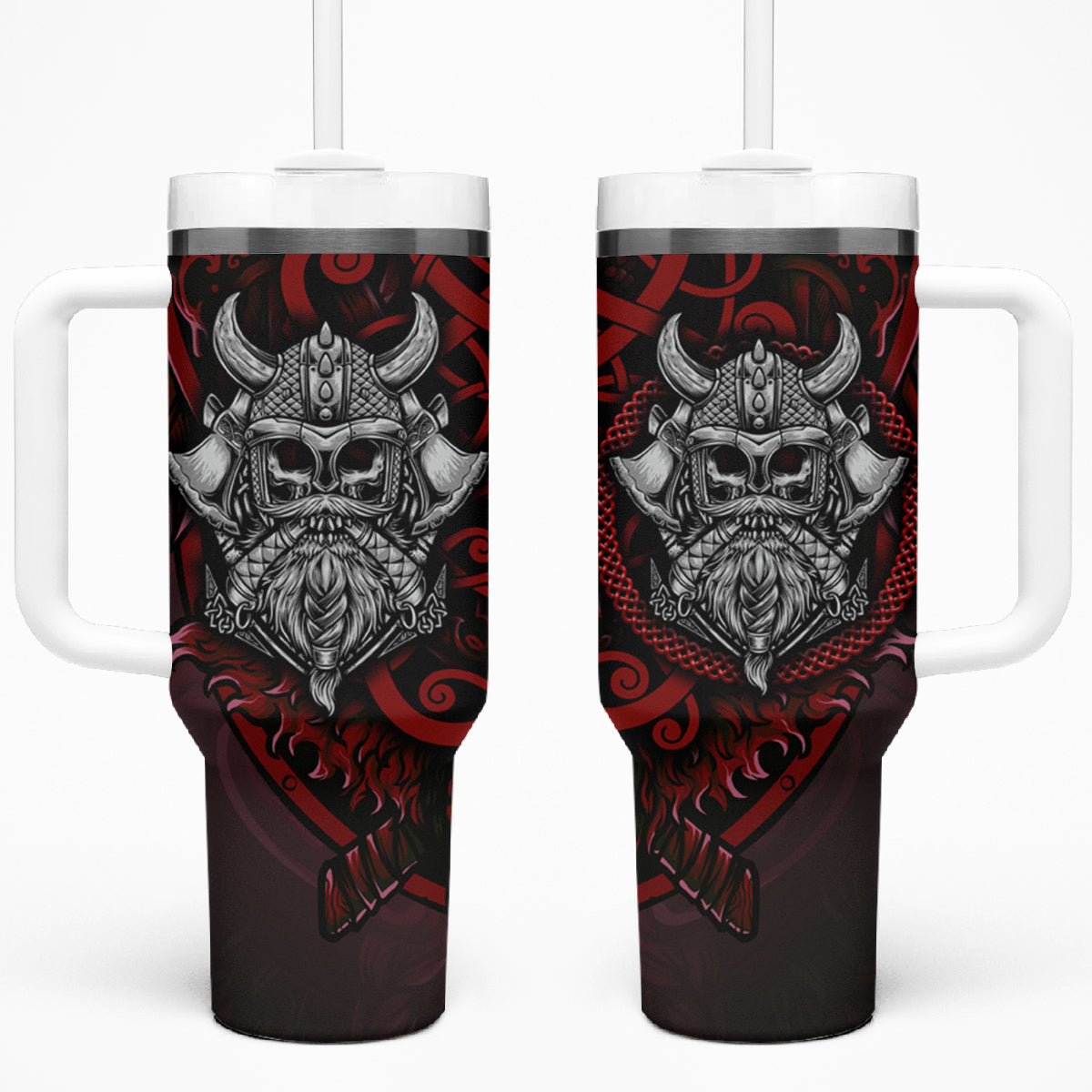 Blood Of Viking Warrior Tumbler With Handle