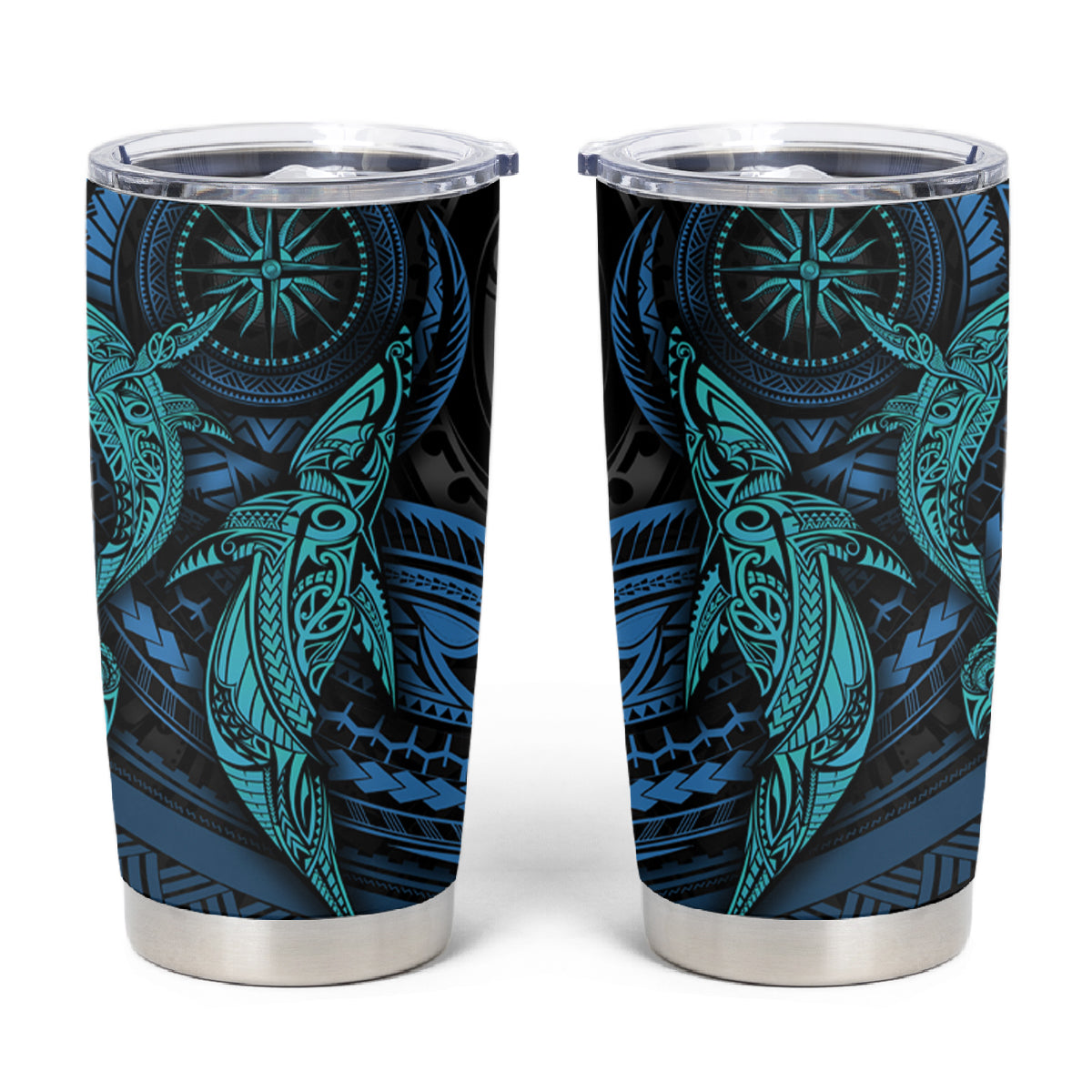 Polynesian Whale Tumbler Cup