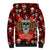 Christmas Skull Sherpa Hoodie When You're Dead Inside But It's Christmas - Wonder Print Shop