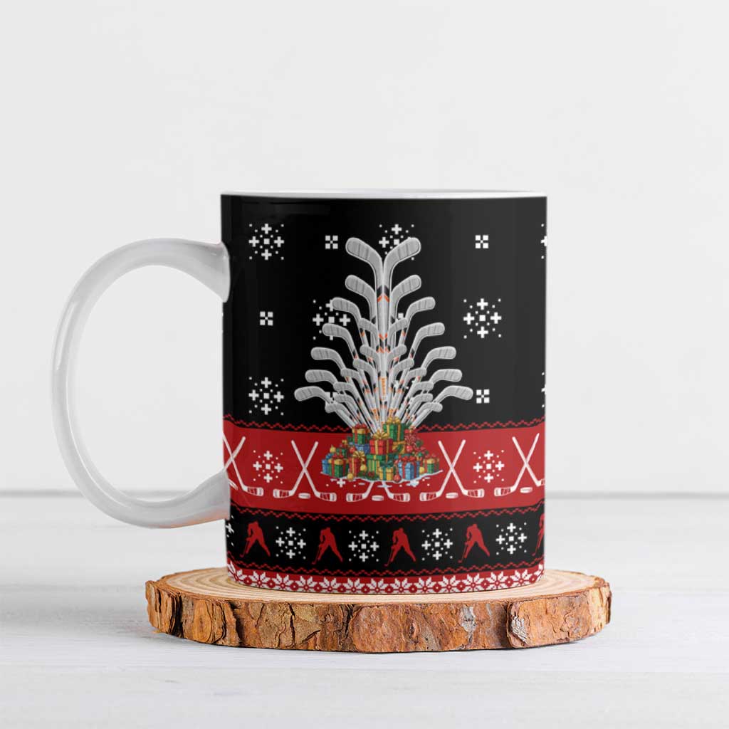 Hockey Is Back Christmas Ceramic Mug Xmas Holiday Patterns - Wonder Print Shop