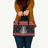 Hockey Is Back Christmas Leather Bag Xmas Holiday Patterns - Wonder Print Shop