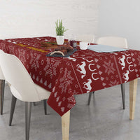 Horse Through The Snow Christmas Design Tablecloth Xmas Holiday Patterns - Wonder Print Shop