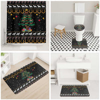 Horse Christmas Tree Christmas Design Bathroom Set Xmas Holiday Patterns - Wonder Print Shop