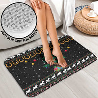 Horse Christmas Tree Christmas Design Bathroom Set Xmas Holiday Patterns - Wonder Print Shop