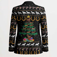 Horse Christmas Tree Christmas Design Blazer Xmas Holiday Patterns - Wonder Print Shop