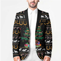 Horse Christmas Tree Christmas Design Blazer Xmas Holiday Patterns - Wonder Print Shop