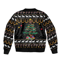 Horse Christmas Tree Christmas Design Bomber Jacket Xmas Holiday Patterns - Wonder Print Shop