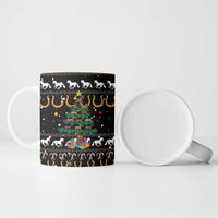 Horse Christmas Tree Christmas Design Ceramic Mug Xmas Holiday Patterns - Wonder Print Shop