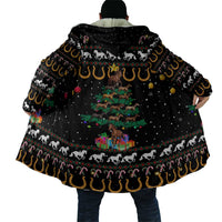 Horse Christmas Tree Christmas Design Cloak Xmas Holiday Patterns - Wonder Print Shop