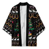 Horse Christmas Tree Christmas Design Kimono Xmas Holiday Patterns - Wonder Print Shop