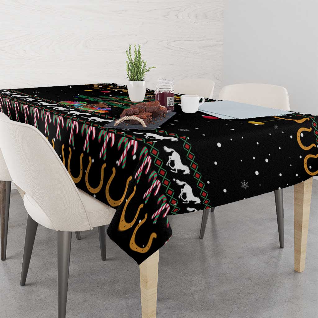 Horse Christmas Tree Christmas Design Tablecloth Xmas Holiday Patterns - Wonder Print Shop