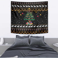 Horse Christmas Tree Christmas Design Tapestry Xmas Holiday Patterns - Wonder Print Shop