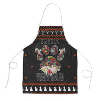 Cat And Books Christmas Apron Xmas Holiday Patterns - Wonder Print Shop