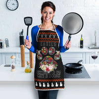 Cat And Books Christmas Apron Xmas Holiday Patterns - Wonder Print Shop