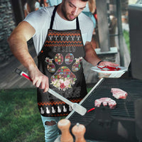 Cat And Books Christmas Apron Xmas Holiday Patterns - Wonder Print Shop