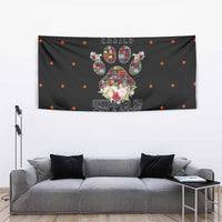 Cat And Books Christmas Tapestry Xmas Holiday Patterns - Wonder Print Shop