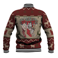 Cat And Sock Christmas Baseball Jacket Xmas Holiday Patterns - Wonder Print Shop